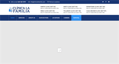 Desktop Screenshot of clinicalafamilia.com
