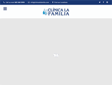 Tablet Screenshot of clinicalafamilia.com